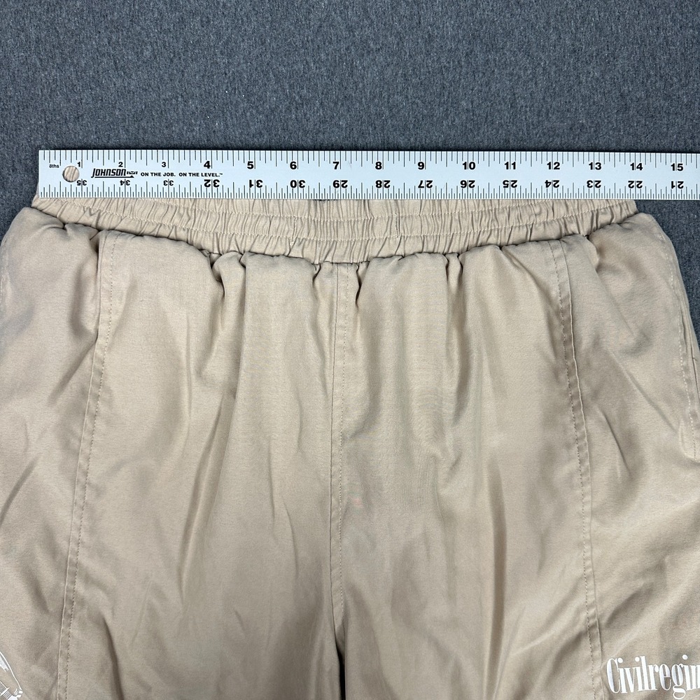 Civil Regime Mens Medium Mesh Lined Hybrid Shorts Sand Beige Track Swim Trunks M - Picture 7 of 11